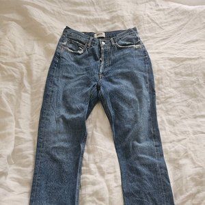 Agolde high-waisted straight jeans size 25